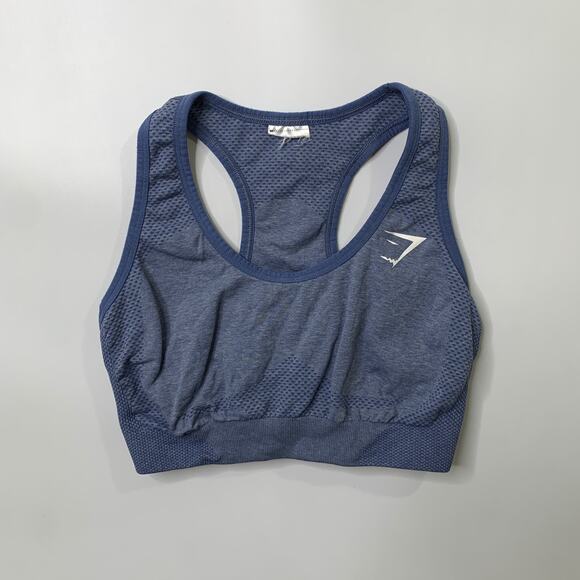 Gymshark Sports Bra Womens XS Extra Small Shark Vital Seamless 2.0 Racerback - Picture 2 of 8